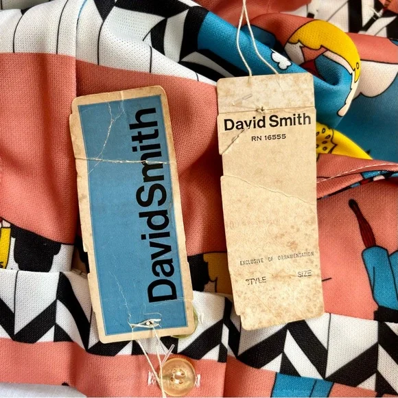 Vintage David Smith Golf Pants • Men’s Colorful ’70s Poly Slacks • 34 36 38 - Picture 9 of 14